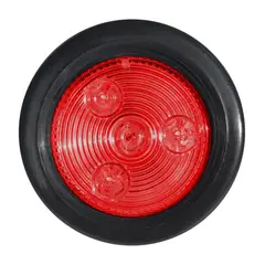 GENERICO - Foco trocha lateral 2.5 pulgadas rojo 12-24 vol