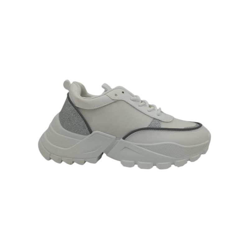 HERIEL - Zapatilla Blanca Plataforma Mujer