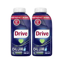 DRIVE - X2 Detergente Líquido Para Diluir 500ml Hasta 60 Lavados