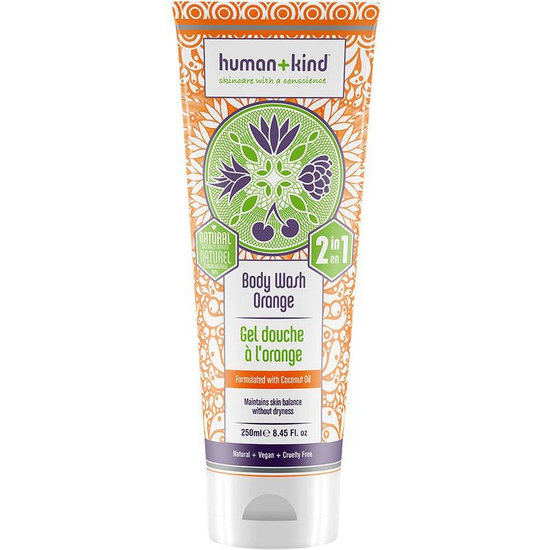HUMAN KIND - Human+kind gel de baño - naranja, 250 ml.