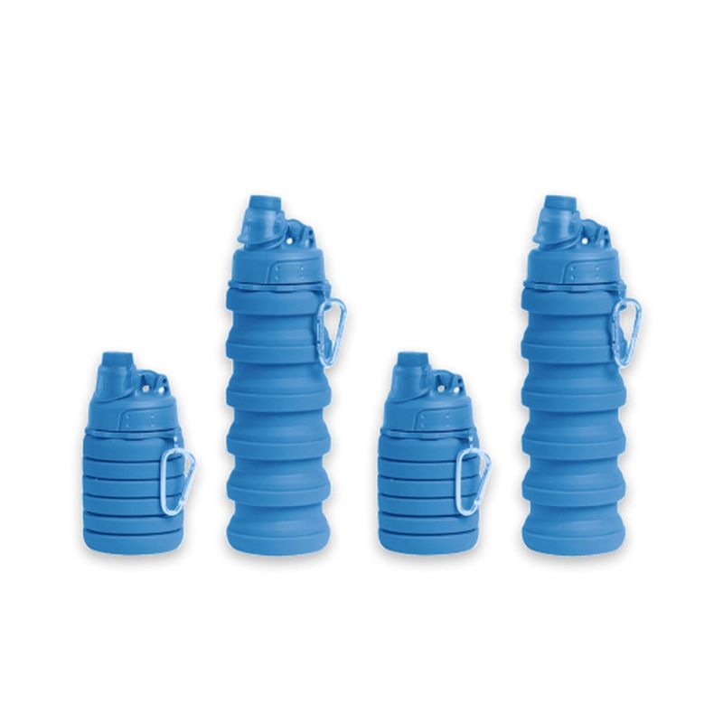 PRO OUTDOOR - Pack 2 Botellas Plegable Azul