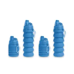 PRO OUTDOOR - Pack 2 Botellas Plegable Azul