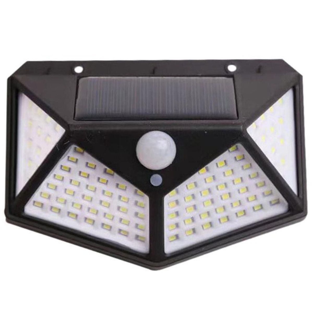 PRO OUTDOOR - Aplique Triangular 100 Led Solar Contra Agua
