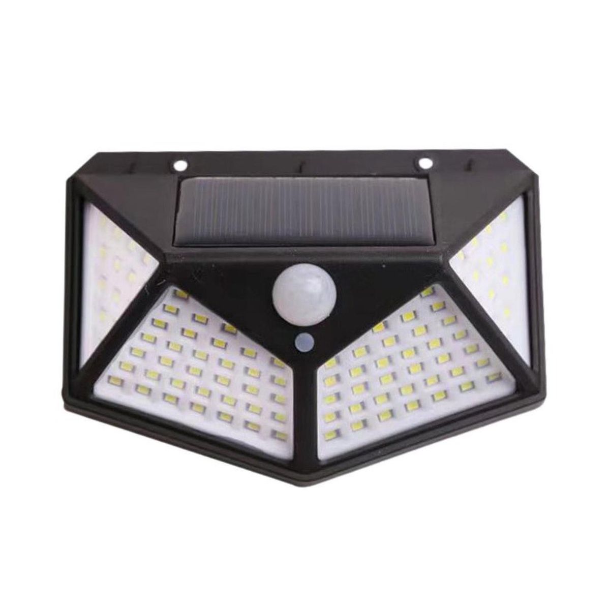 PRO OUTDOOR - Aplique Triangular 100 Led Solar Contra Agua