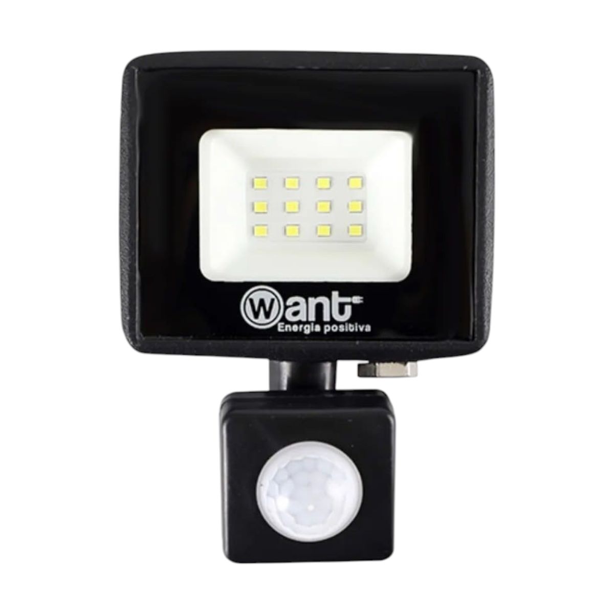 WANT - 2 Proyectores De Área Led Thin Light 10W con Sensor de Movimiento Luz Fría