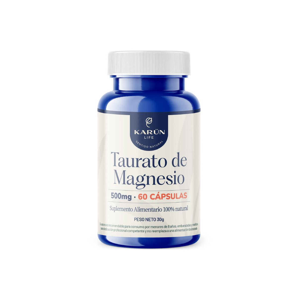 KARUNLIFE - Taurato De Magnesio 60 Capsulas Karun Life