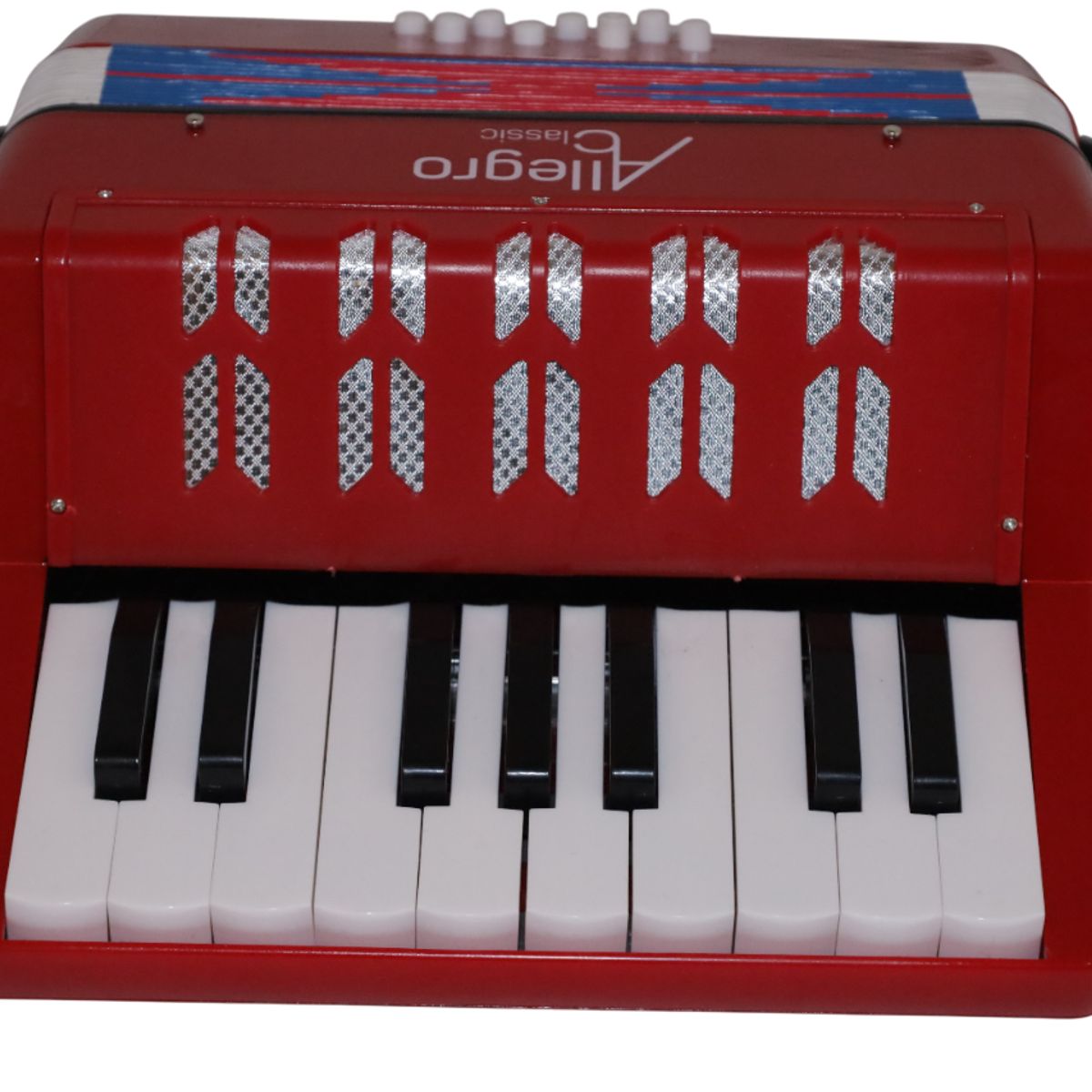 ALLEGRO - Acordeon de Plastico 17 Teclas 8 bajos ALL104-1RD Allegro