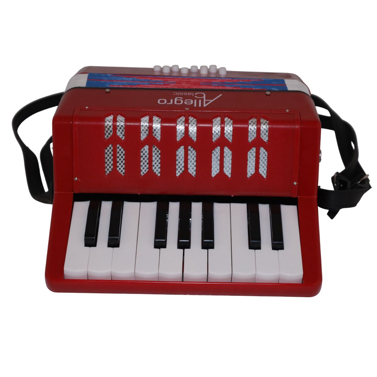 ALLEGRO - Acordeon de Plastico 17 Teclas 8 bajos ALL104-1RD Allegro