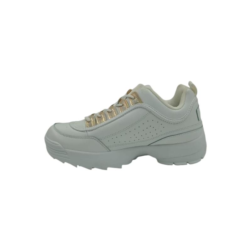 HERIEL - Zapatilla Blanca Plataforma Mujer