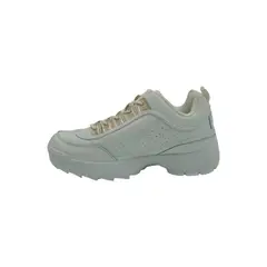HERIEL - Zapatilla Blanca Plataforma Mujer