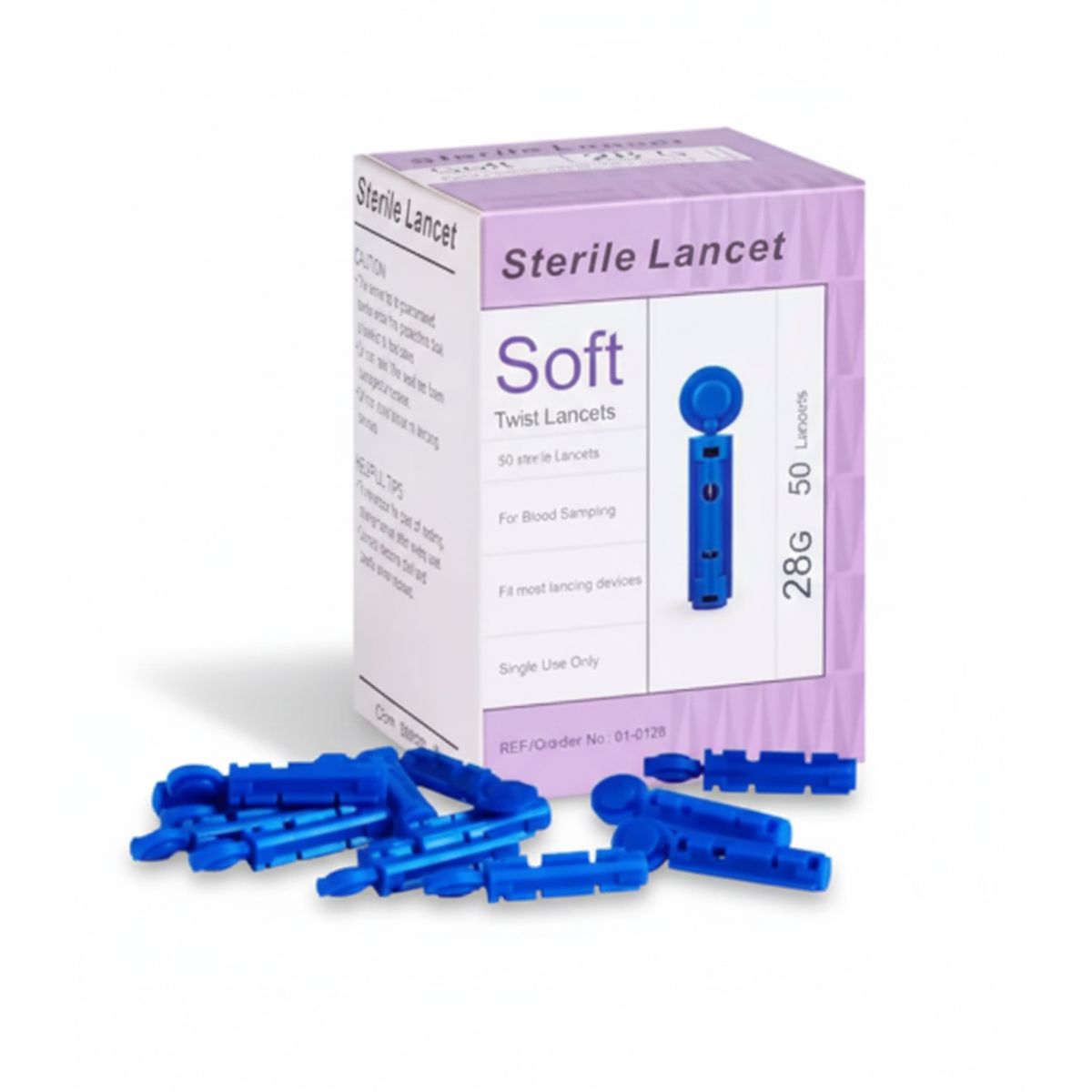TOPMEDIC - Lancetas Universales Para Glucómetro Desechable x50 Unidades