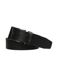 Cinturon Hombre 100% cuero natural negro Turner