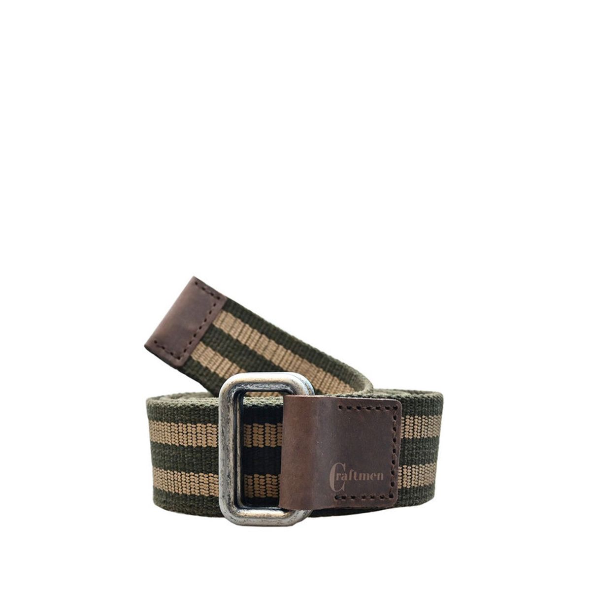 CRAFTMEN - Cinturon Craftmen Reata Color Verde-Beige.-