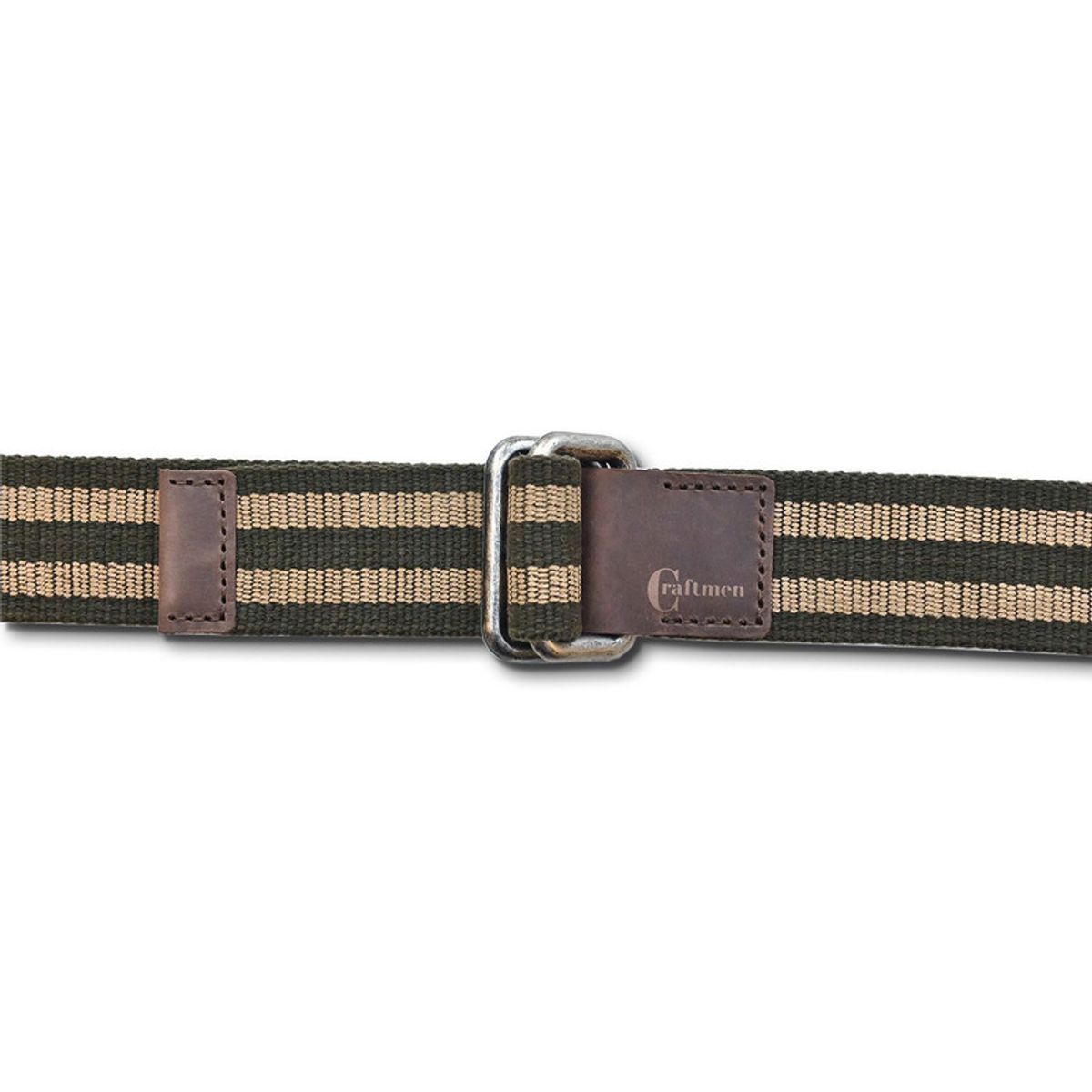 CRAFTMEN - Cinturon Craftmen Reata Color Verde-Beige.-