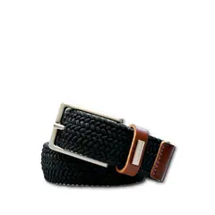 CRAFTMEN - Cinturon Hombre Trenzado negro