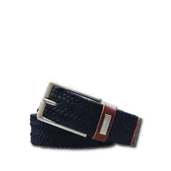CRAFTMEN - Cinturon Hombre Trenzado azul