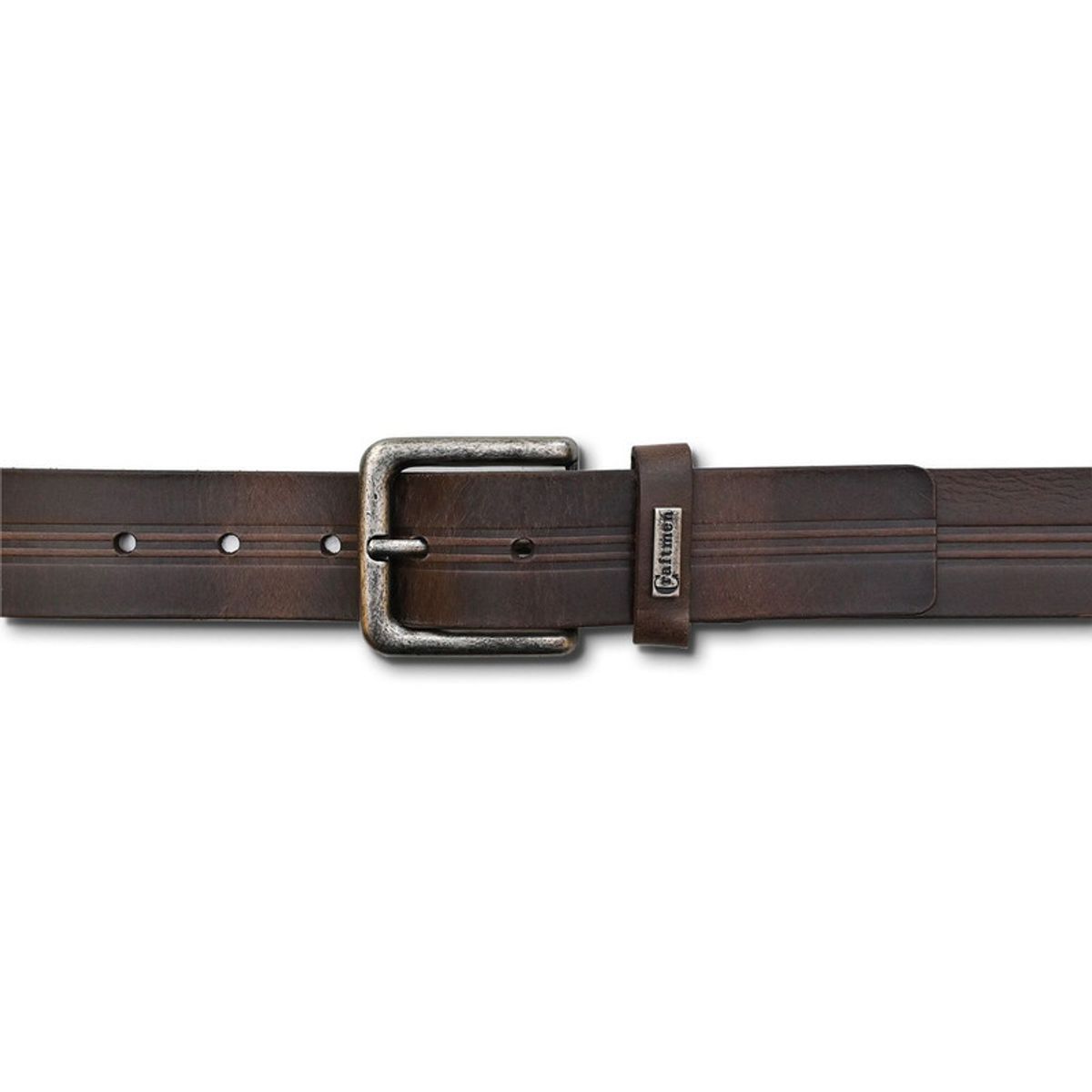 CRAFTMEN - Cinturon Hombre 100% cuero natural cafe  Craftmen