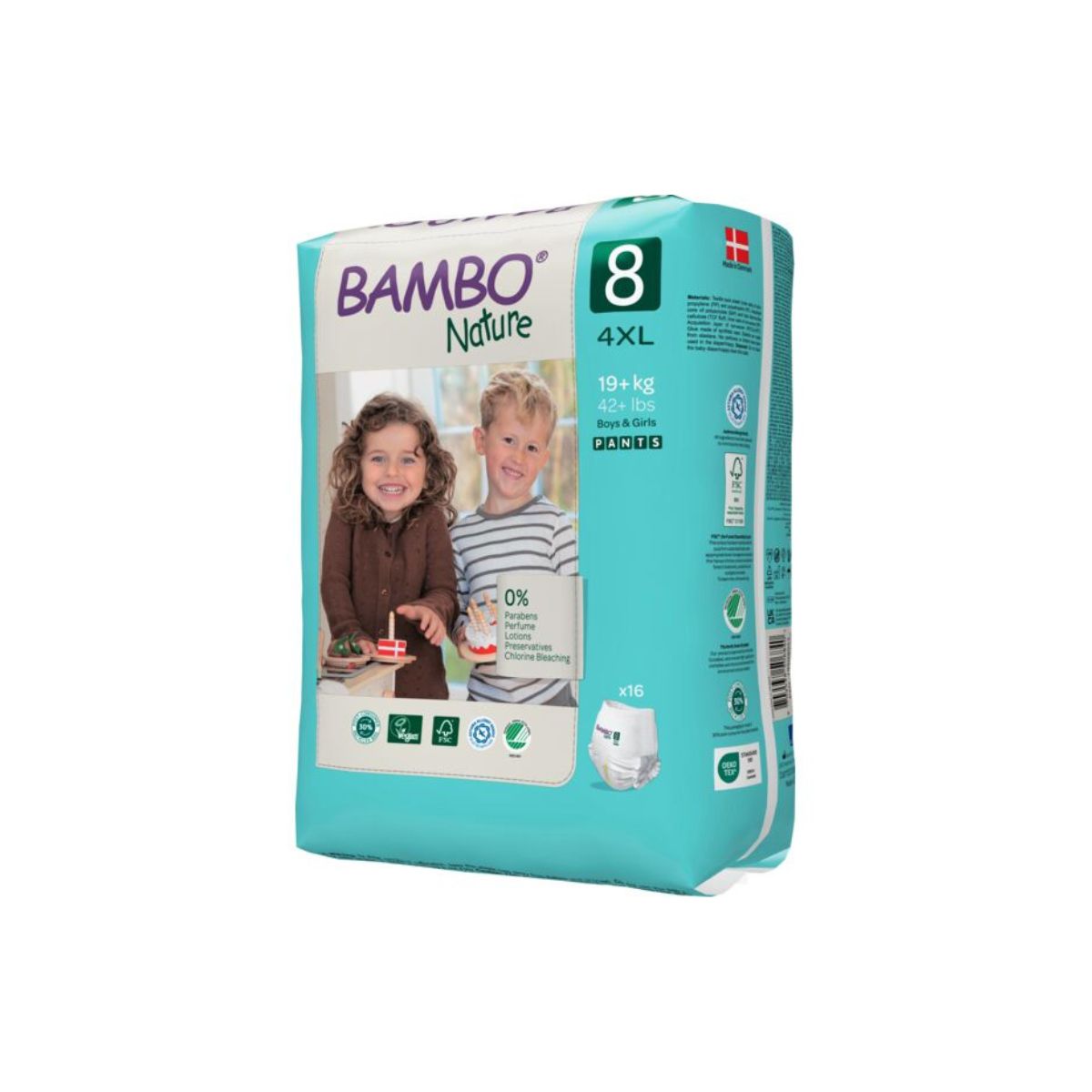 BAMBO NATURE - Pañal Bambo Nature Eco Friendly 8 Talla 4xl - Pants - 16unid