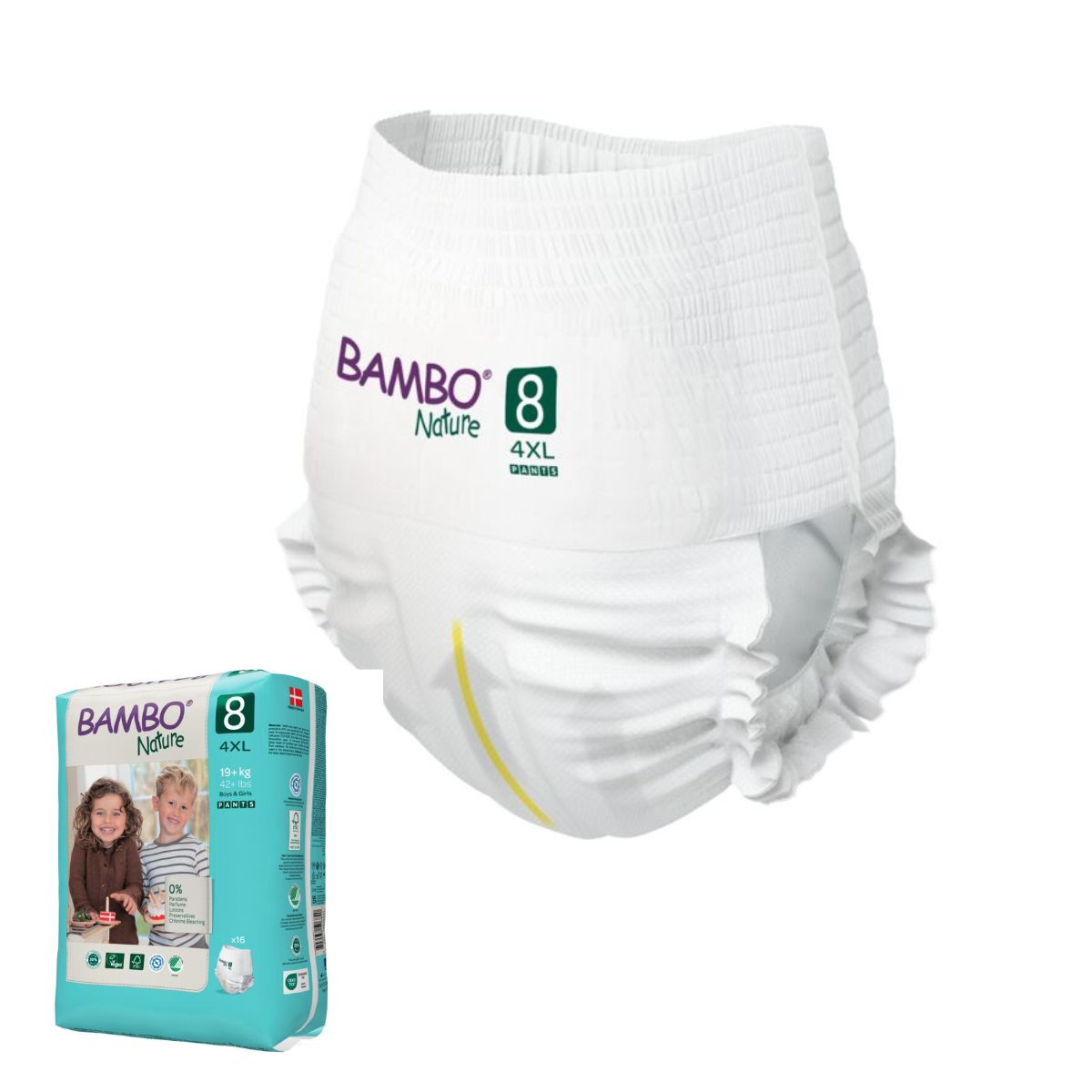 BAMBO NATURE - Pañal Bambo Nature Eco Friendly 8 Talla 4xl - Pants - 16unid