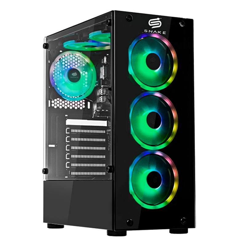 SNAKE GAMER - Pc Gamer Vibora V8 Ryzen 5 5500 GT 1030 SSD 256GB RAM 16GB W11P