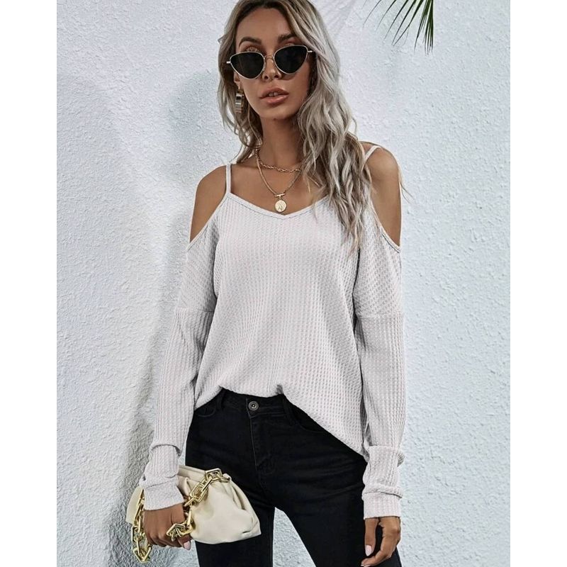 VARIOS - Camiseta WaffleCharm Gris She Shines