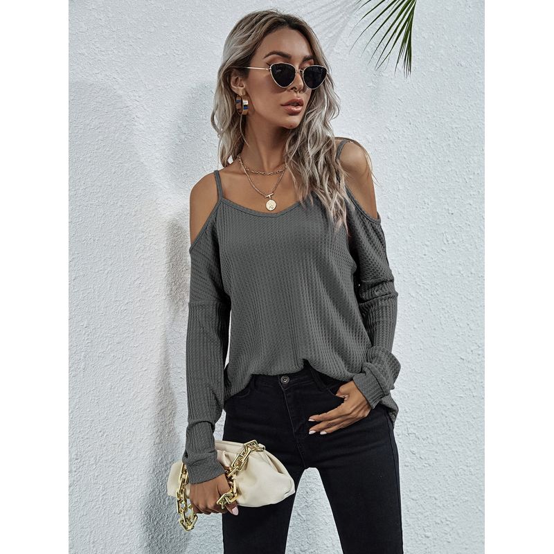 VARIOS - Camiseta WaffleCharm Gris She Shines