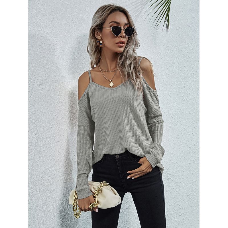 VARIOS - Camiseta WaffleCharm Gris She Shines