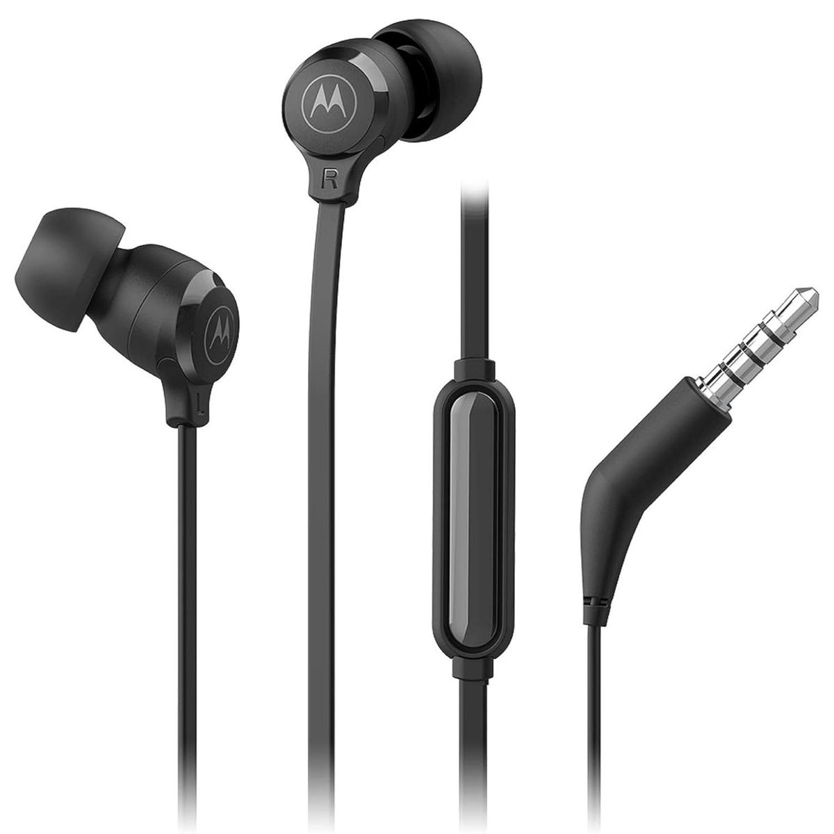MOTOROLA - Audifonos Alambricos Manos Libres Jack 35mm Negro EarBuds3S