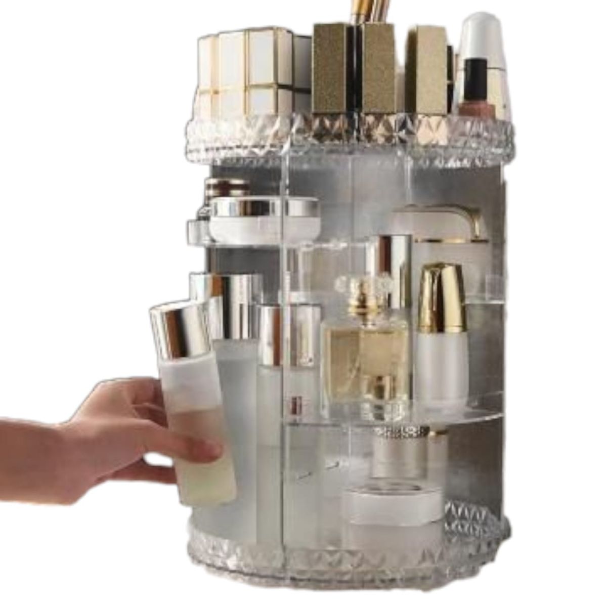 GENERICO - Organizador de Maquillaje Cosmetiquera Giratoria 360º