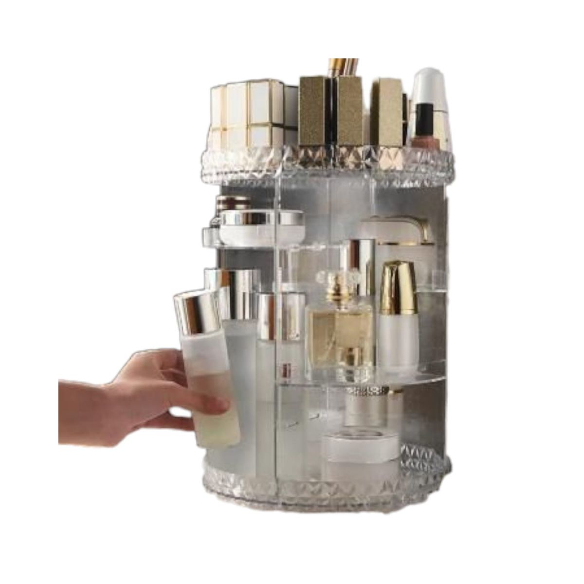 GENERICO - Organizador de Maquillaje Cosmetiquera Giratoria 360º