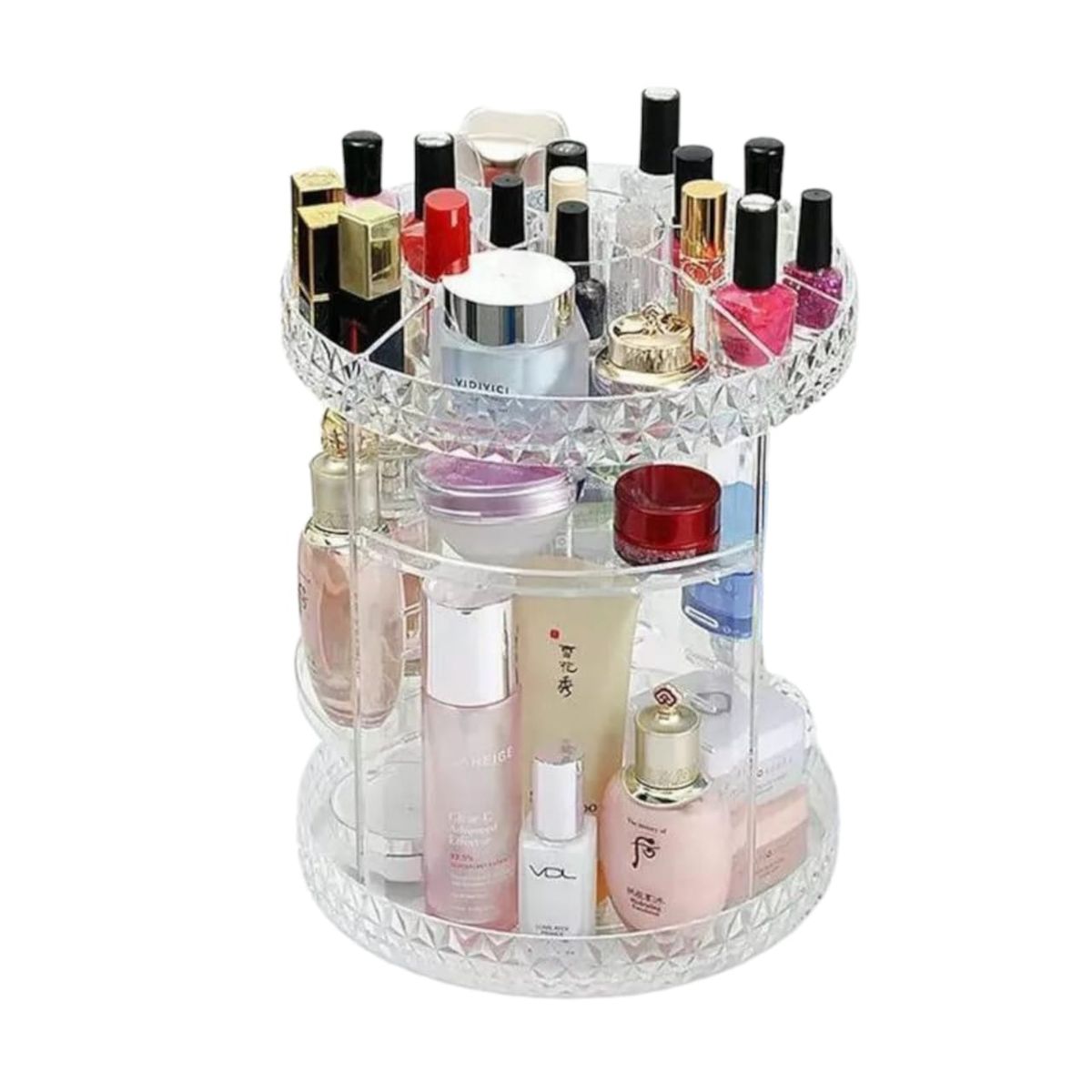GENERICO - Organizador de Maquillaje Cosmetiquera Giratoria 360º