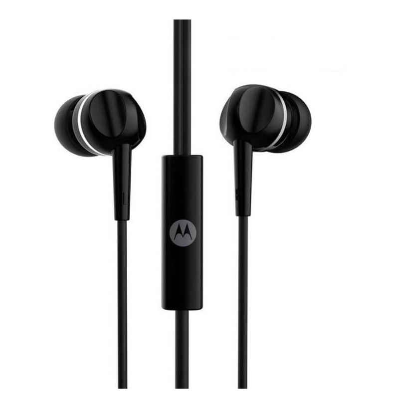 MOTOROLA - Audifono Manos Libres Jack 3.5 Negro Earbuds 105 Motorola