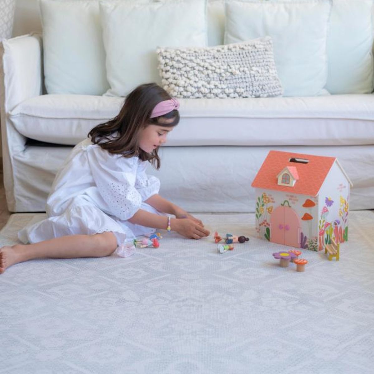 KALEIDO - Alfombra Playmat Reversible Antigolpe Amapolas 210x140cm
