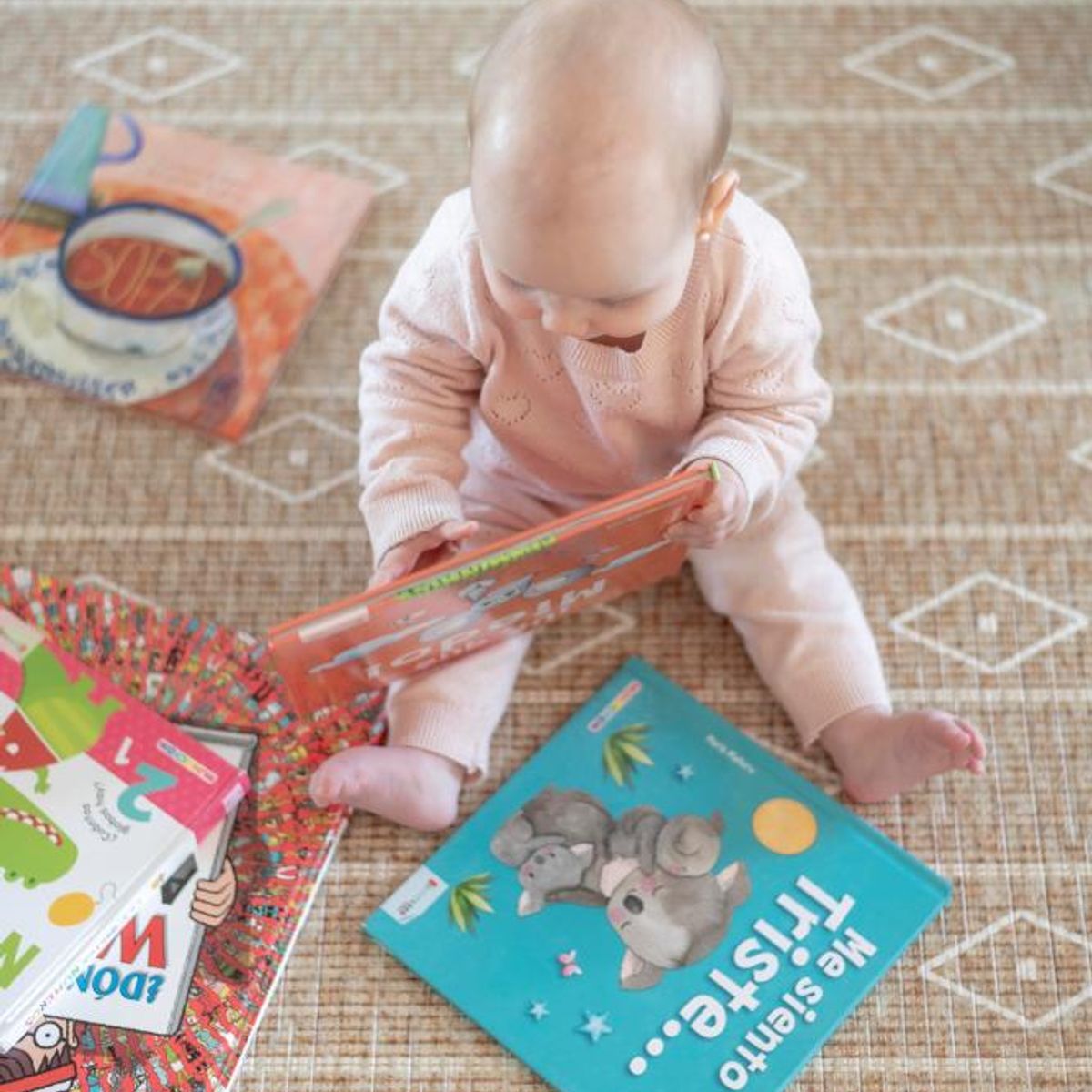 KALEIDO - Alfombra Playmat Reversible Antigolpe Rombos 210x140cm