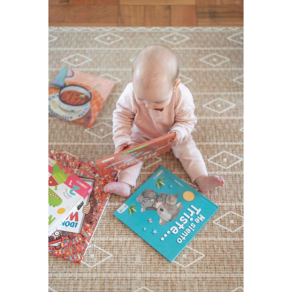 KALEIDO - Alfombra Playmat Reversible Antigolpe Rombos 210x140cm