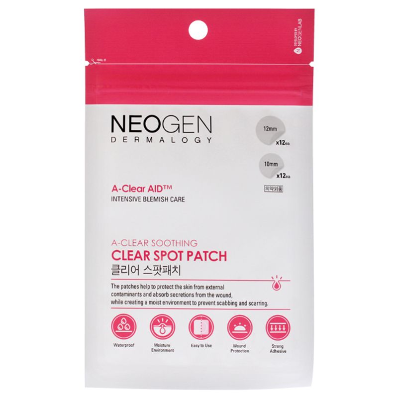 NEOGEN - 24 Parches Para Manchas Calmante A-Clear Dermalogy NEOGEN.-