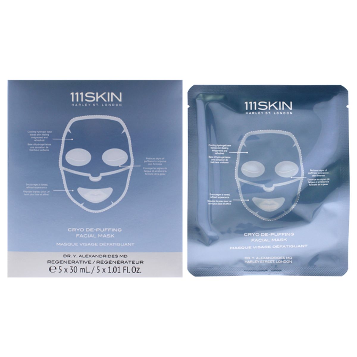 111SKIN - Máscara Facial Cryo De-Puffing 5Pc 111Skin
