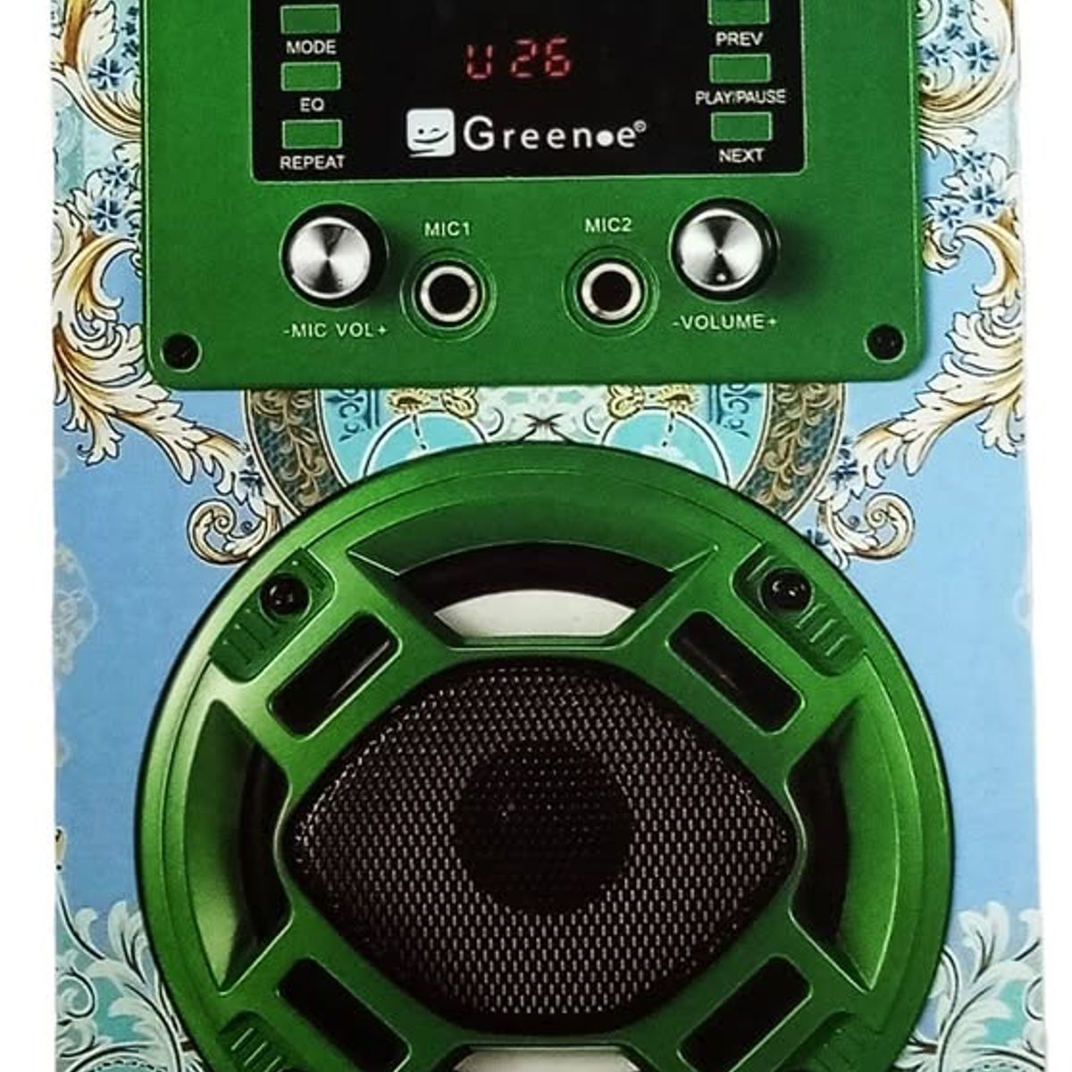 GENERICO - Parlante Portatil Bluetooth mini karaoke Greene