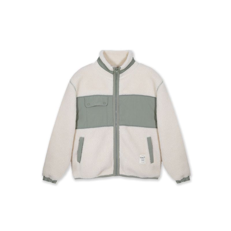 WAPPY TIENDA - Polar Sherpa Mujer Verde Cierre completo cuello alto Wappy