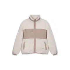 WAPPY TIENDA - Polar Sherpa Mujer Beige Cierre completo cuello alto Wappy