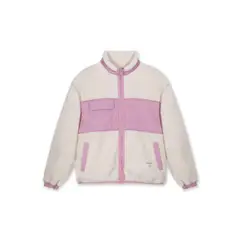 WAPPY TIENDA - Polar Sherpa Mujer Rosado Cierre completo cuello alto Wappy