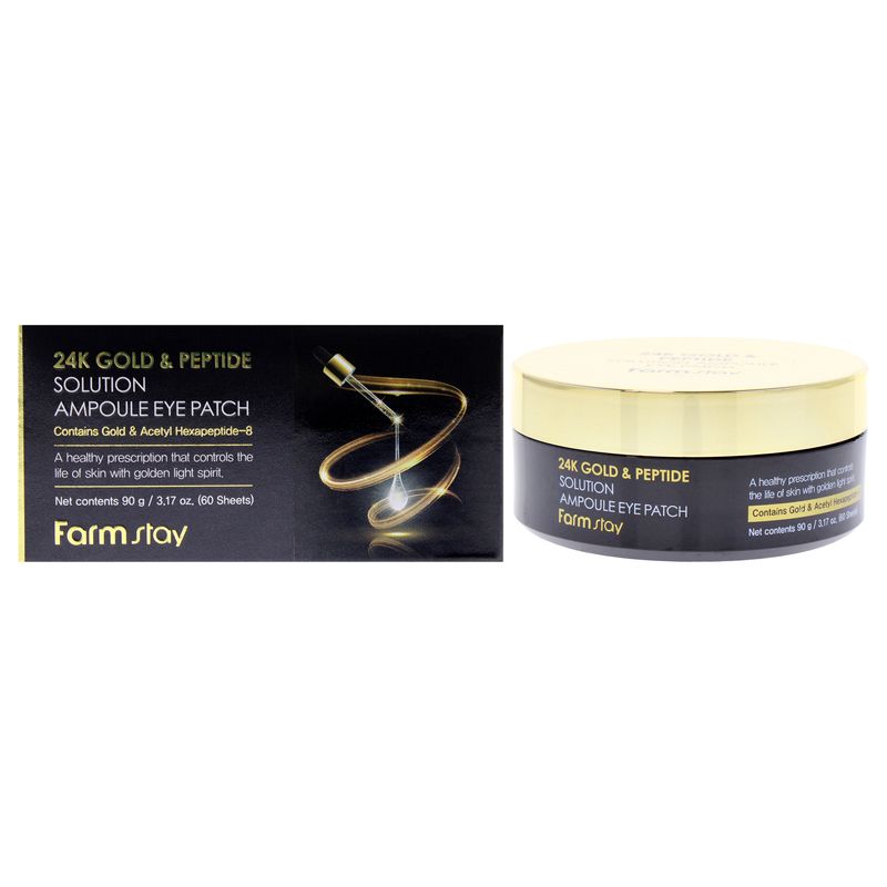 FARMSTAY - 60 Parches Ojos Ampoule Perfect 24K Gold & Peptide FARMSTAY