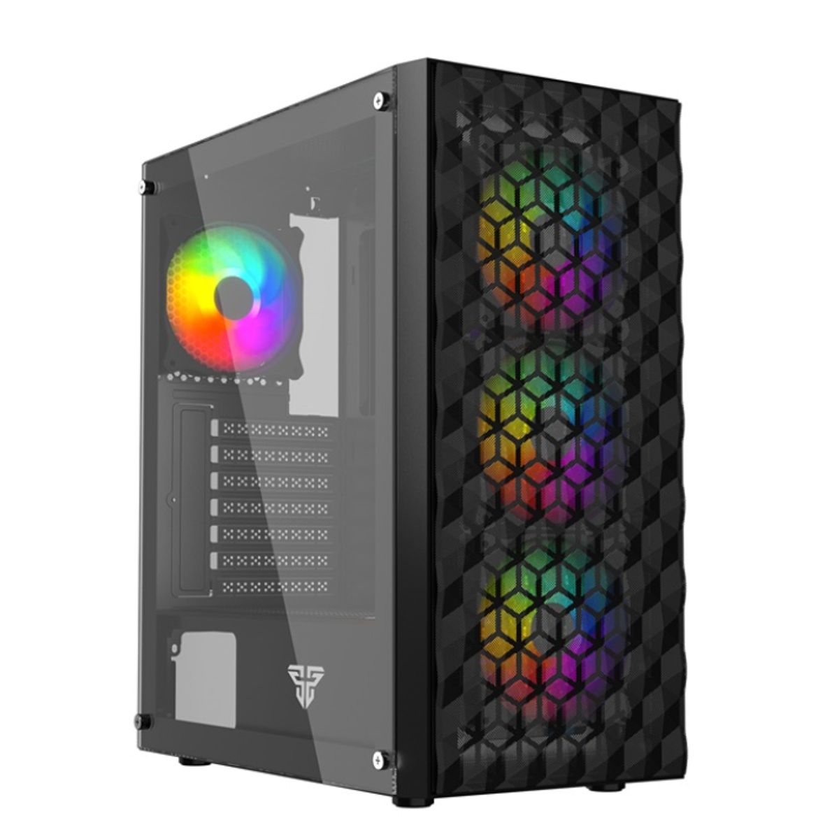 FANTECH - Gabinete - Fantech AERO CG83 Black Edition - ATX - Negro