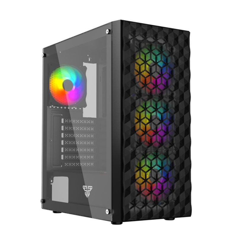 FANTECH - Gabinete - Fantech AERO CG83 Black Edition - ATX - Negro