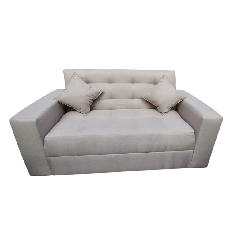 GENERICO - Sofa Cama Xibral Lino Beige Impermeable.