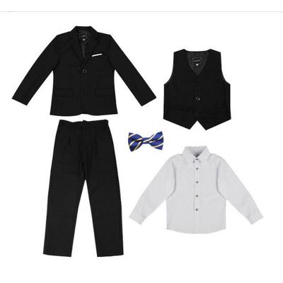 Imagen 2 del producto Traje negro para ninos de 5 piezas