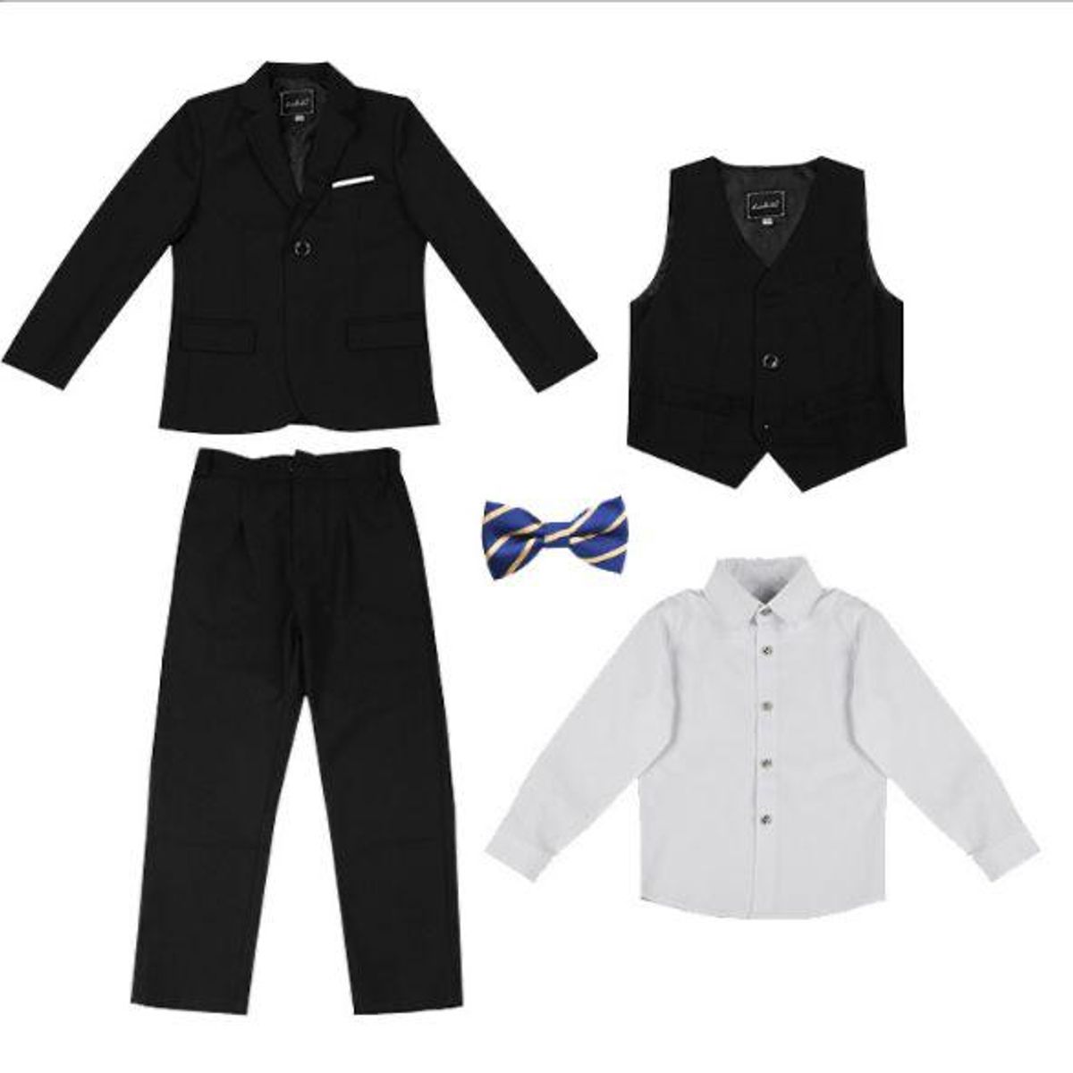 XPRESS RECHARGE - Traje negro para ninos de 5 piezas