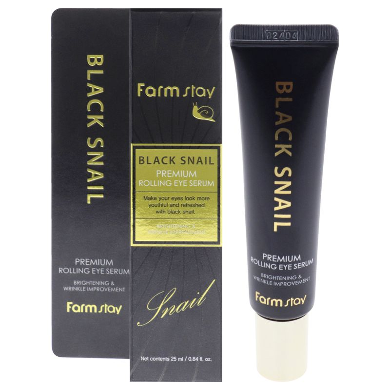 FARMSTAY - Suero para ojos Black Snail Premium Rolling 30ml FARMSTAY