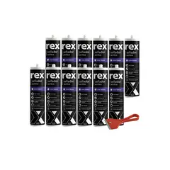 AREX - Silicona Acrilico Pintable Sellante Adhesivo CAJA 12 UNIDADES