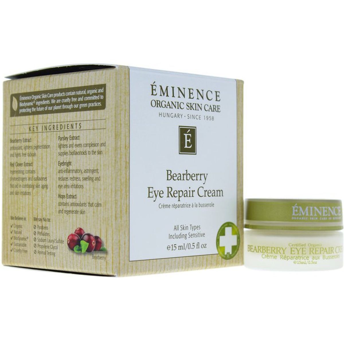 EMINENCE - Crema Reparadora de Ojos de Gayuba 15ml Eminence..-